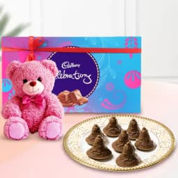 Choc-O-Bell from K.C.Das with Teddy N Cadbury Celebration 1