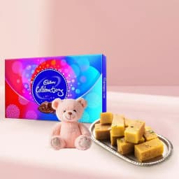 Mysore Pak Bliss with Chocolate and Cuddle 1