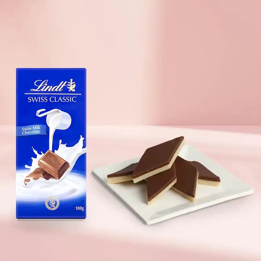 Chocolate Katli from Mithas Delicious Sweets with Lindt Excellence Chocolate Bar