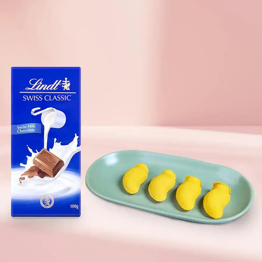 Aam Bhora Sondesh from K.C.Das with Lindt Excellence Chocolate