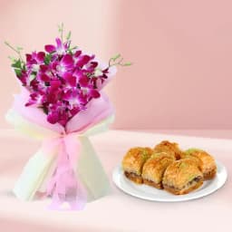 Orchid Delight and Baklava Treat 1