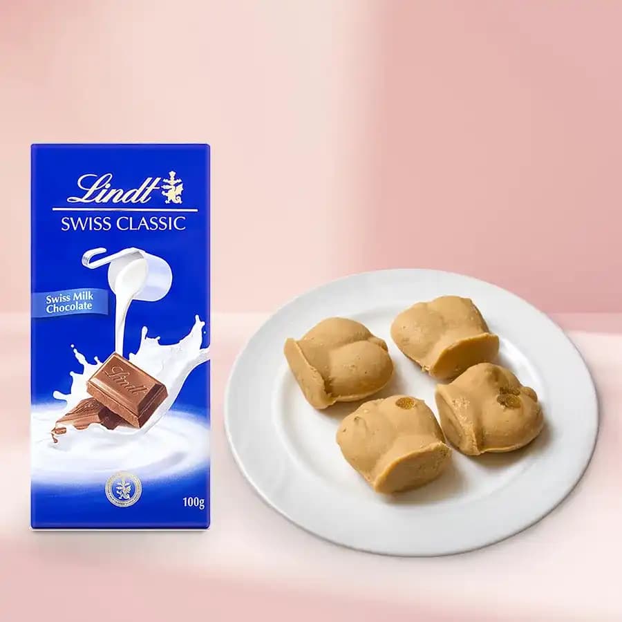 Nolen Gurer Jalbhora from K.C.Das with Lindt Excellence Chocolate