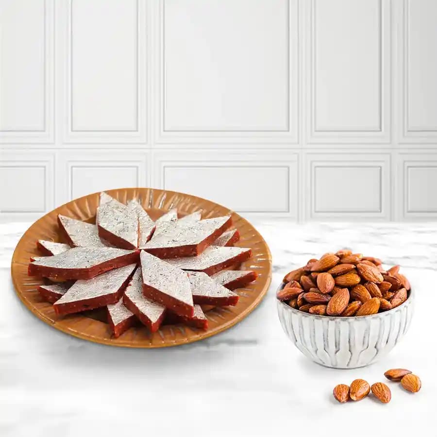 Anjeer Katli from Mithas Delicious Sweets with Crunchy Almonds