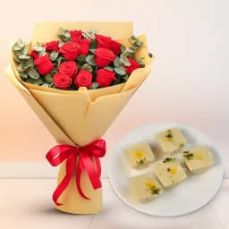Classic Roses N Traditional Sandesh Duo 1