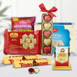 Showy Bhai Dooj Festive Hamper with Haldirams Sweets Snacks 1
