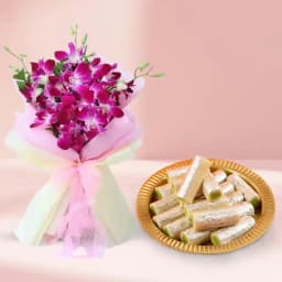 Exquisite Orchid Ensemble with Kaju Delight 1