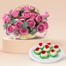 Pink Roses N Golap Pati Treat 1
