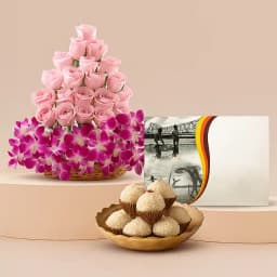 Mixed Flowers N Kheer Kadam Treat 1