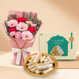 Radiant Bouquet with Cashew Treats 1