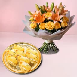 Radiant Flowers N Kesar Chamcham Delight 1