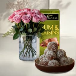 Elegant Pink Blooms with Gourmet Indulgence 1