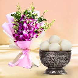 Orchid Bliss with Sweet Rasgulla Treats 1