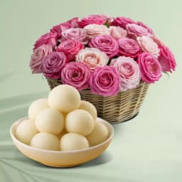 Stunning Roses N Rosogolla Treats 1