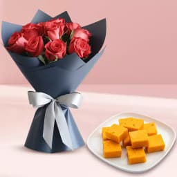 Classic Roses N Buttrscotch Barfi Bites 1