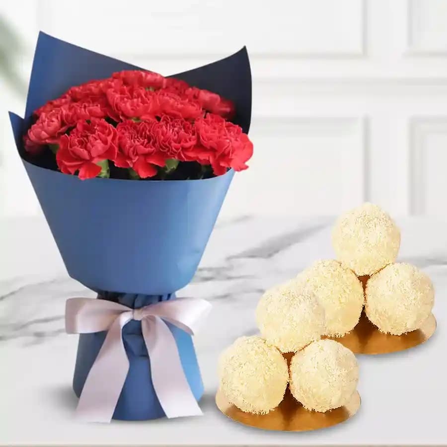 Graceful Carnations N Kheer Kadam Bliss