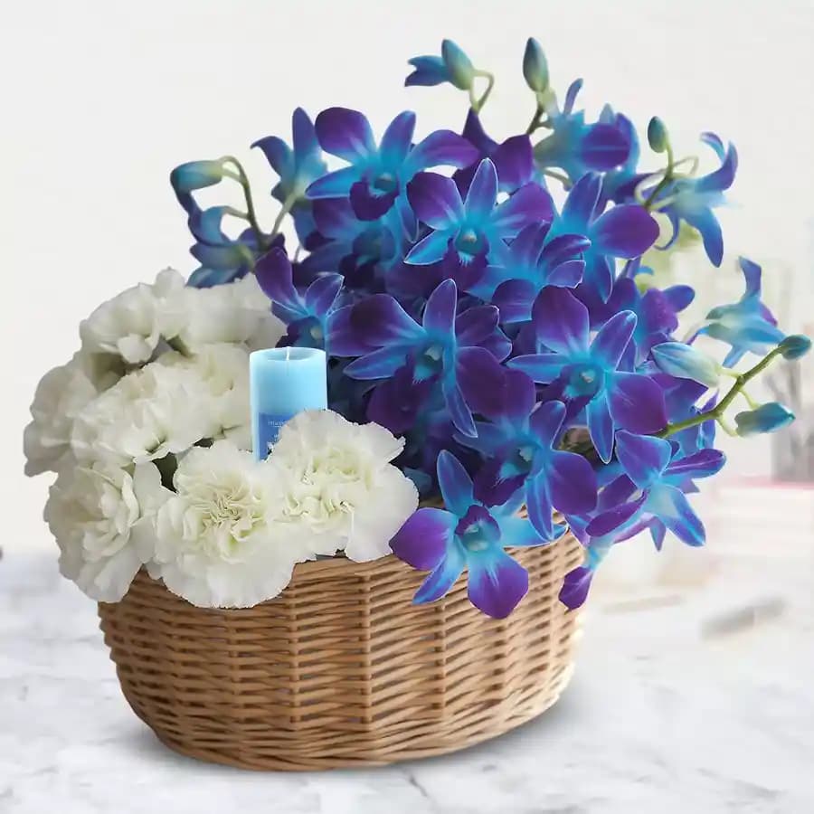 Elegant Carnation N Orchids Arrangement