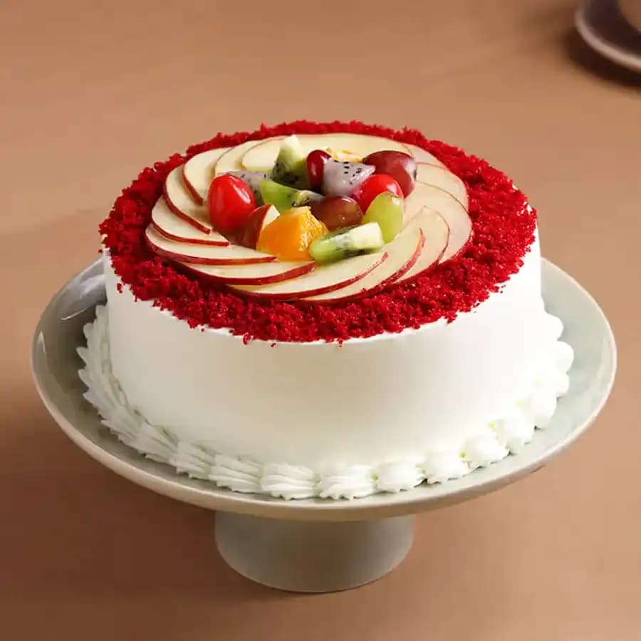 Delightful Fresh Fruit Cake