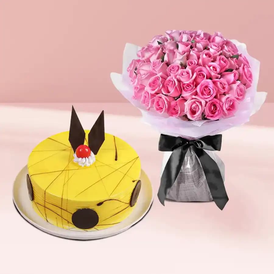 Tropical Pineapple Delight with Floral Elegance