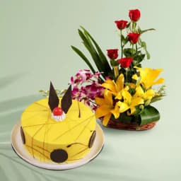Tropical Pineapple Delight & Blooming Bouquet 1