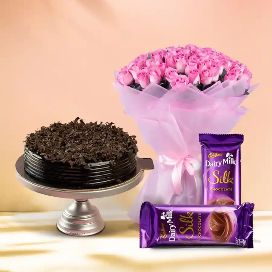 Decadent Delight with Floral Charm