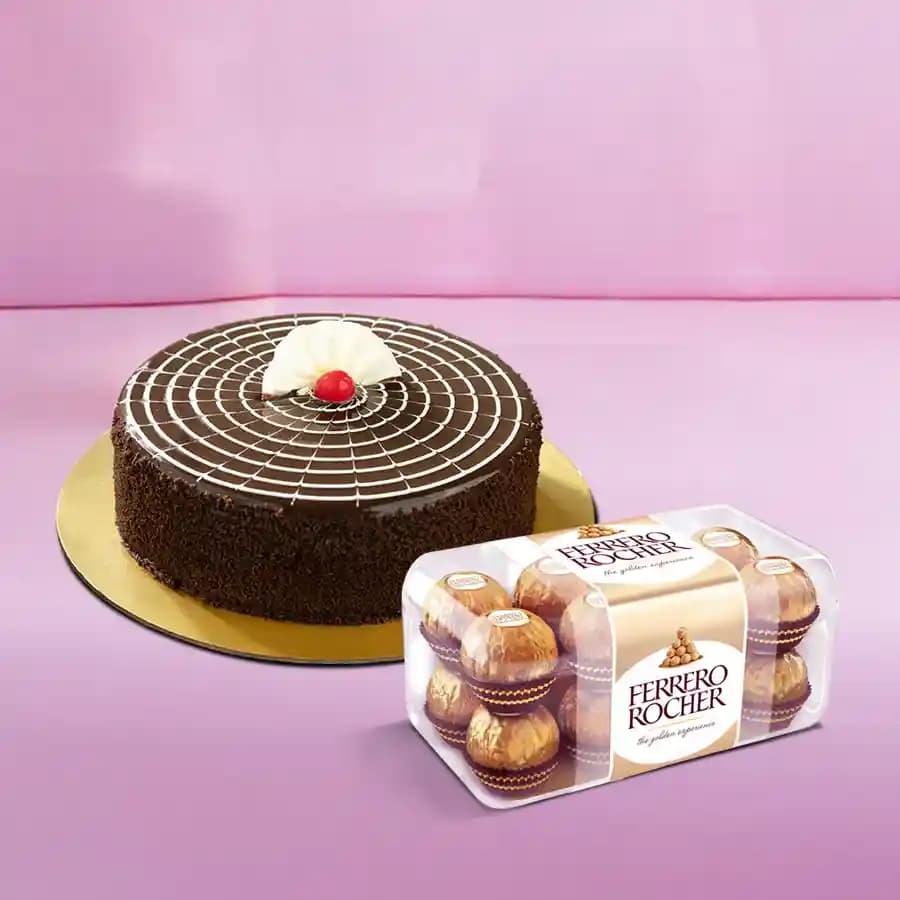 Decadent Chocolate Delight with Ferrero Rocher