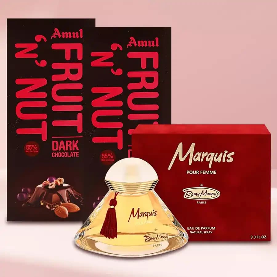 Elegant Essence: Remy Marquis Perfume & Amul Chocolate Experience