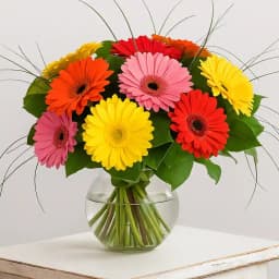 Stunning Gerberas in Vase 1