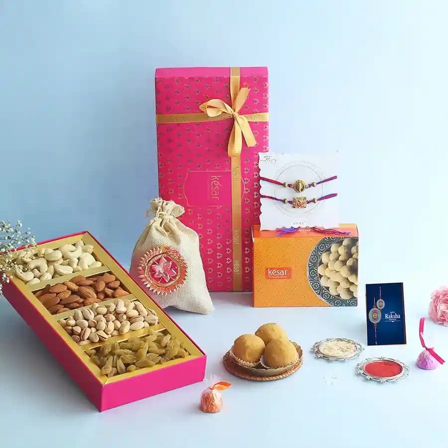 Traditional Rakhi N Treats Set