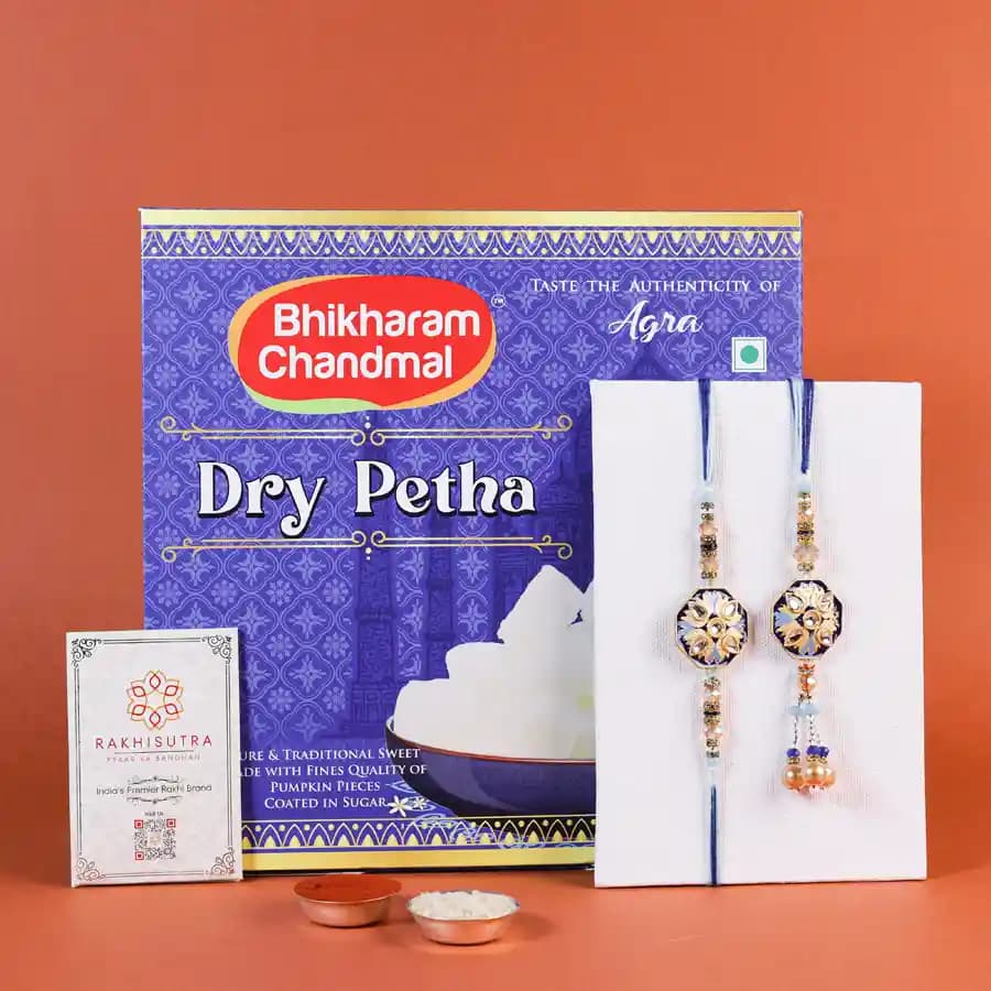 Festive Petha Delight with Rakhi Set