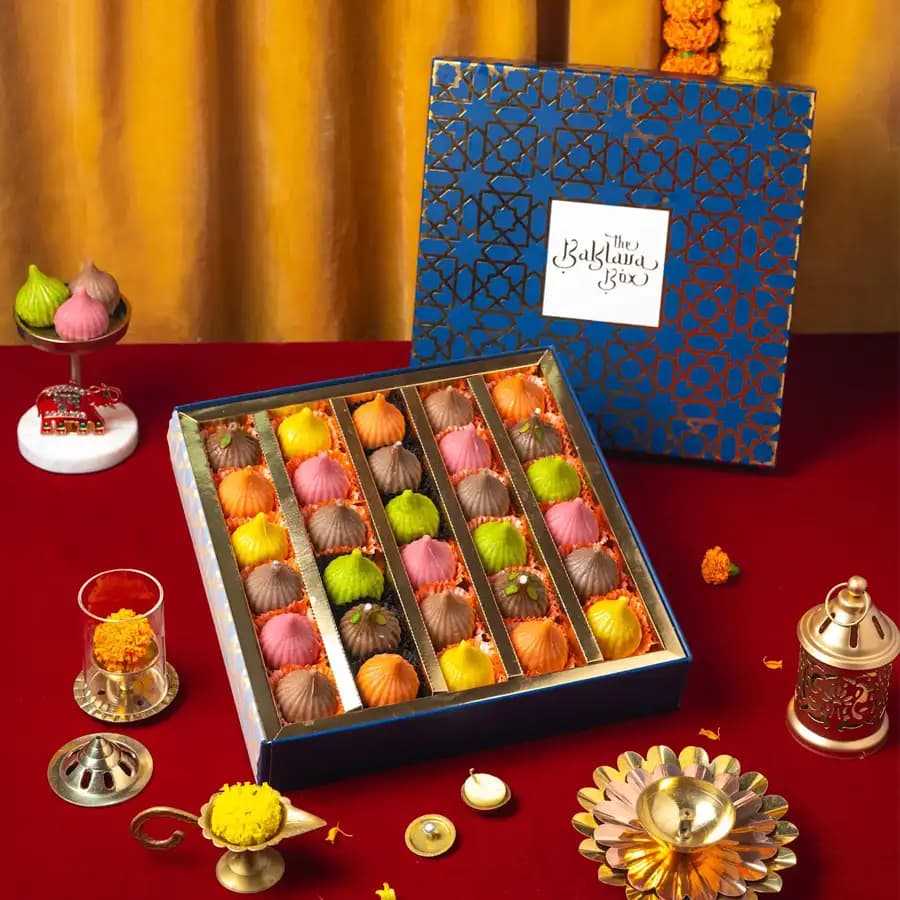 Exquisite Navy Imperial Modak Hamper