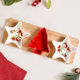 Premium Christmas Ceramic Platter Ensemble 1