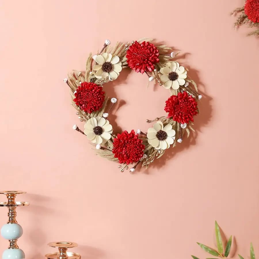 Elegant X Mas Doorway Floral Accent