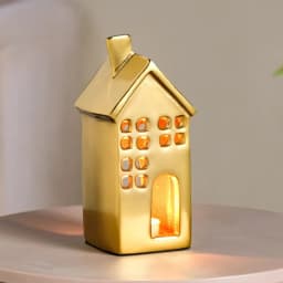 Gleaming X Mas Gold Tealight Holder 1