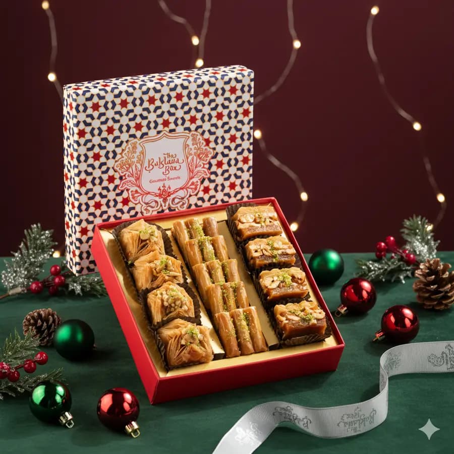 Elegant Crimson Baklava Assortment