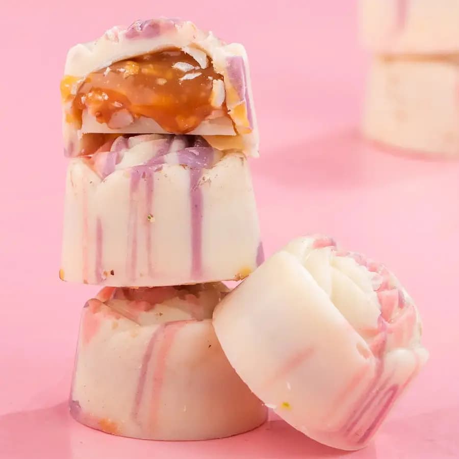 Rose-Flavored Bliss: White Chocolate & Cashew Delight