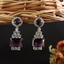 Crimson Elegance Drop Earrings 1