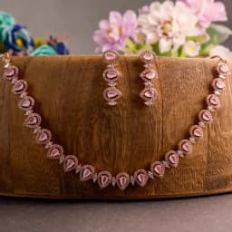 Radiant Pear Elegance Necklace Ensemble 1