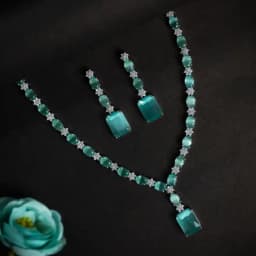 Luminous Aqua Elegance Jewelry Set 1