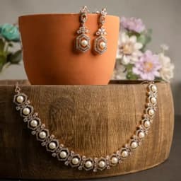 Sophisticated Pearl and Zirconia Ensemble 1