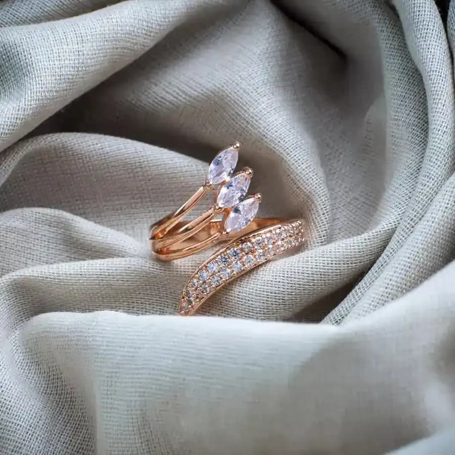 Elegant Rose Gold Loop Ring
