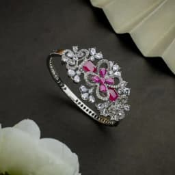 Ruby Blossom Charm Bracelet 1