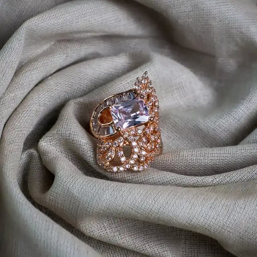 Glistening Rose Gold Splendor