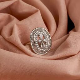 Chic Oval Cubic Zirconia Ring 1