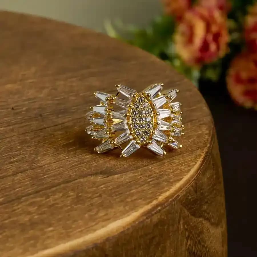 Elegant Baguette Ring