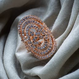 Elegant Multi-Band Oval Statement Ring 1