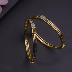 Chic Gold-Plated Bangle Set 1