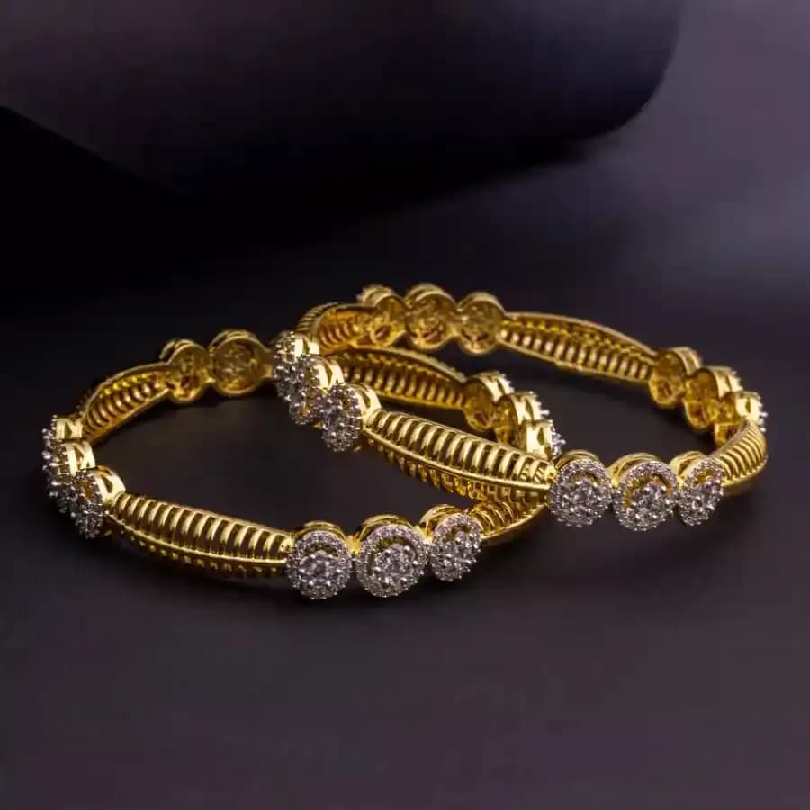 Exquisite Botanical Bangle Ensemble