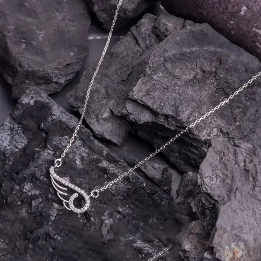Celestial Wing Charm Necklace