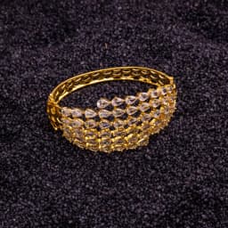 Radiant Pear Cut Cuff Bracelet 1