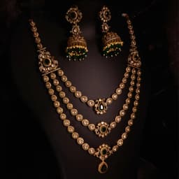 Emerald Elegance Bridal Jewelry Set 1